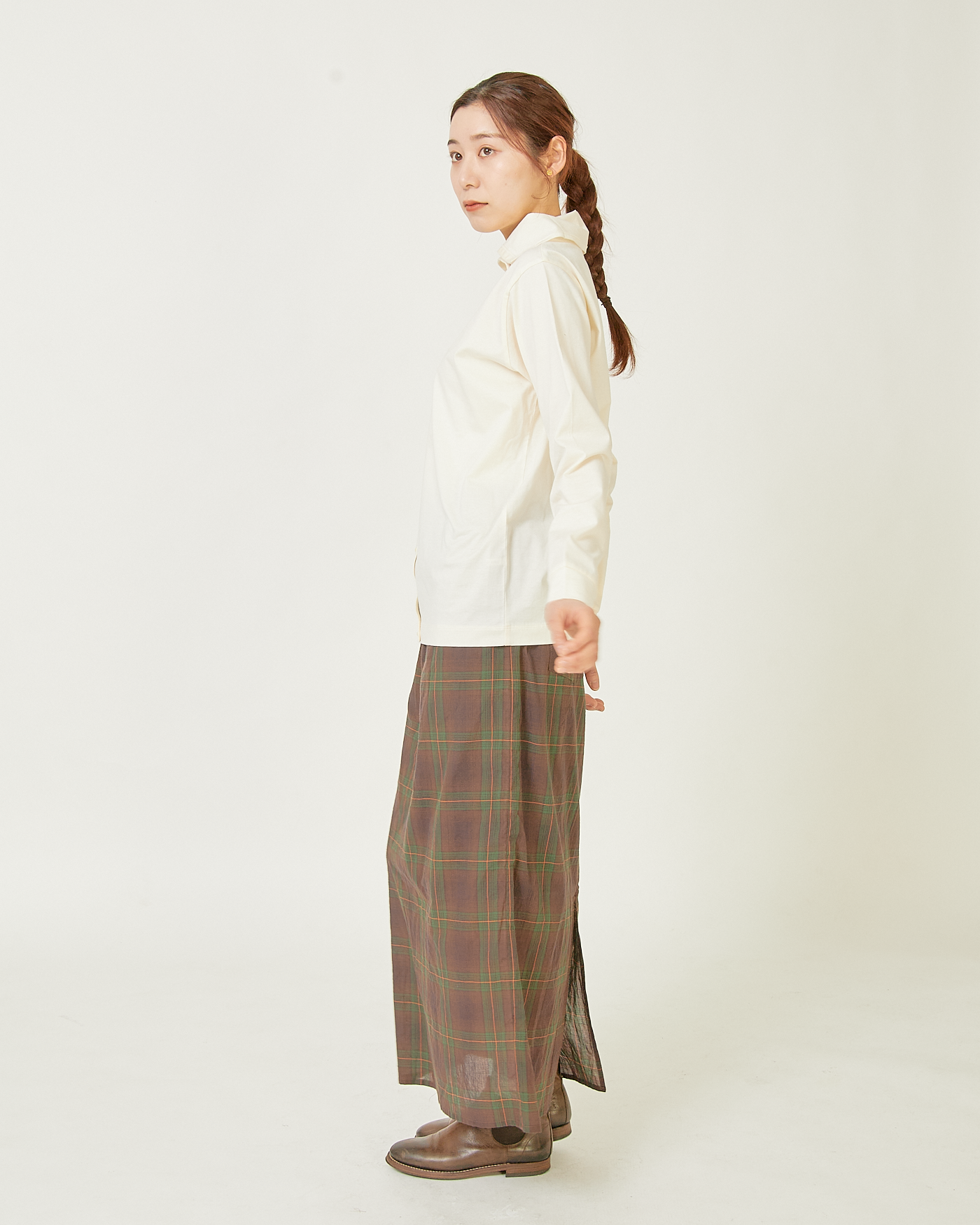 LILOU+LILY 60/2 SUPIMA COTTON TURTLE NECK CARDIGAN 2503FP-0710