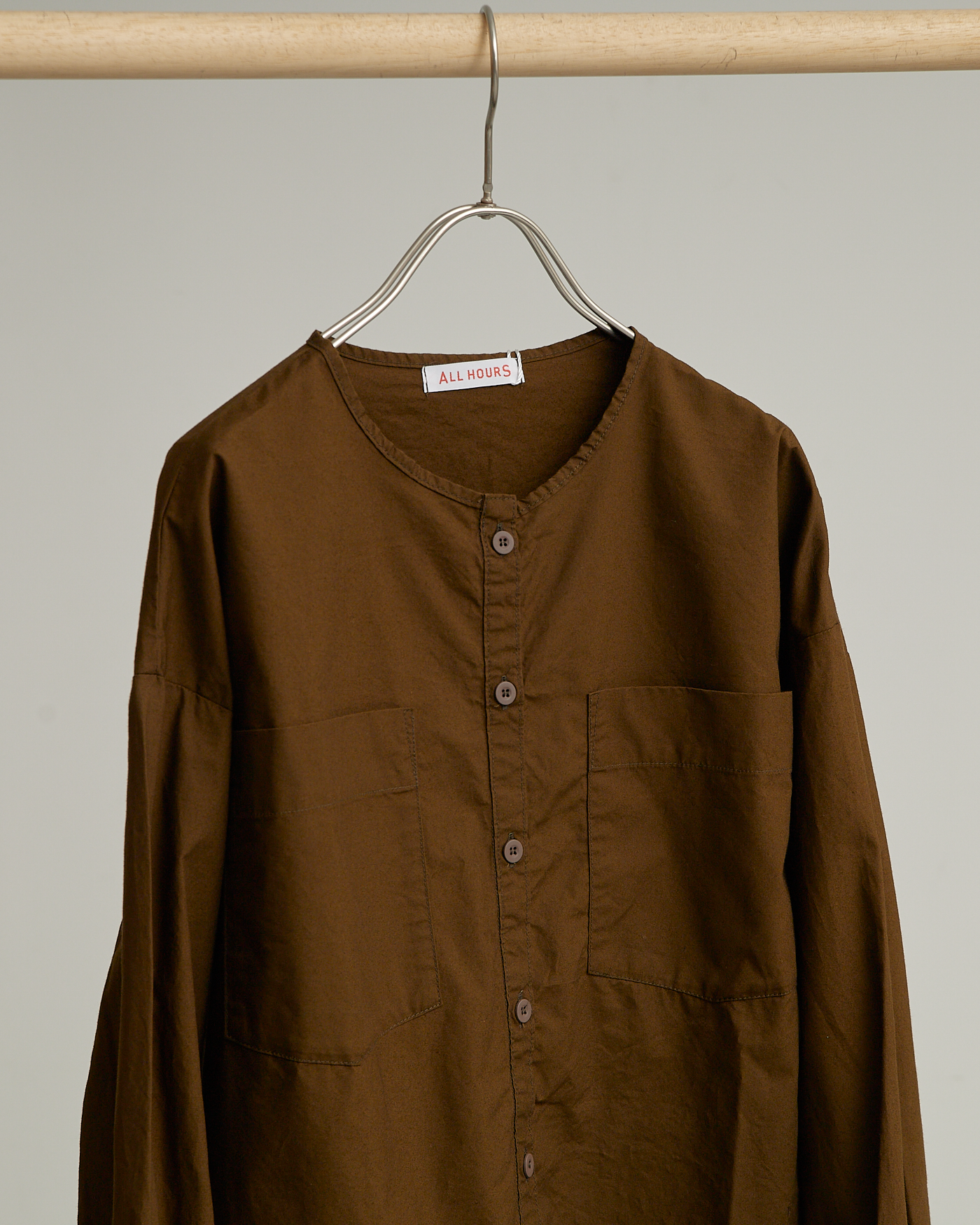 ALLHOURS COTTON RIB WASH OUT BLOUSES AH503-0812