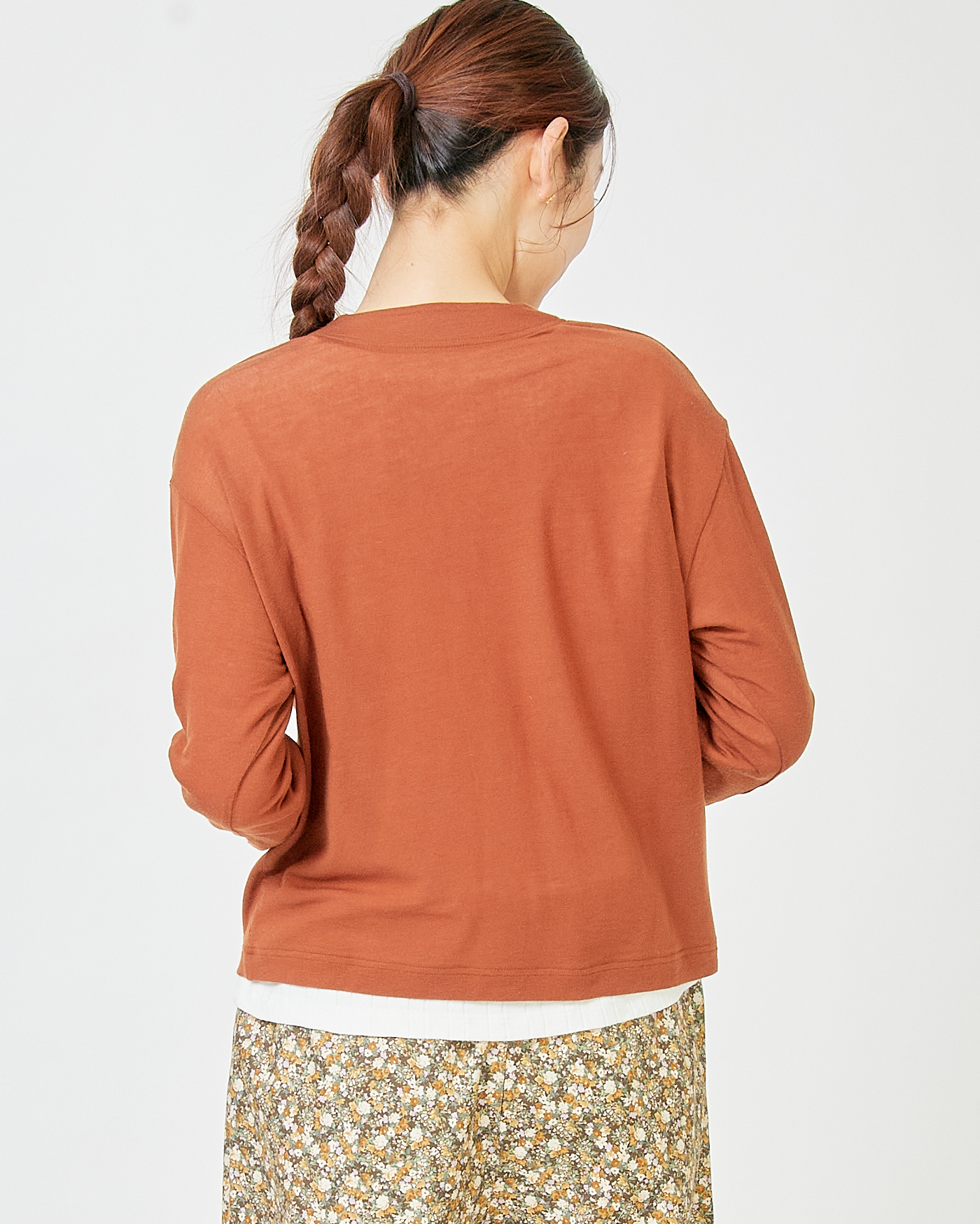 LILOU+LILY CASHMERE SILK JERSEY CARDIGAN 2503FP-0813