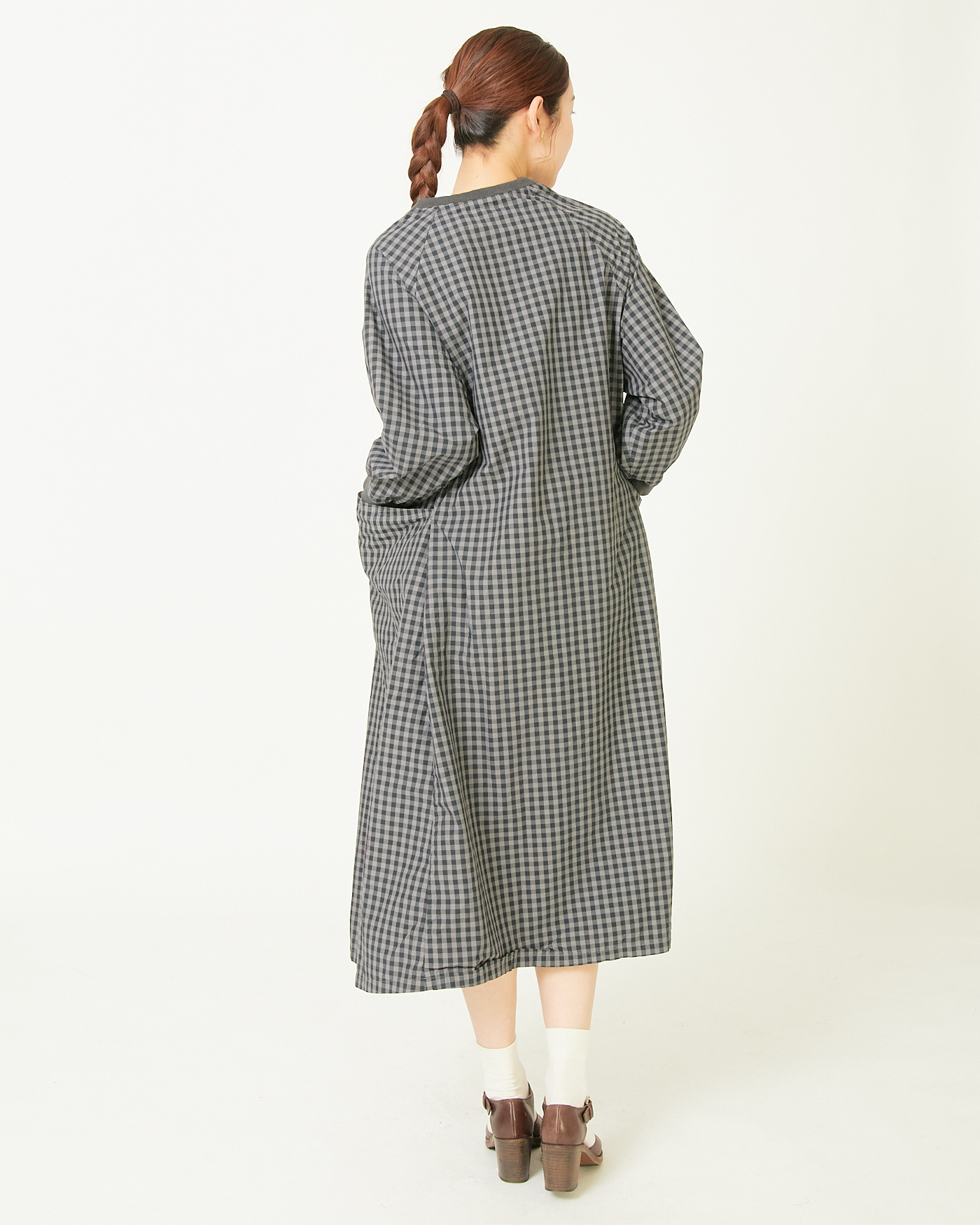 ALLHOURS COTTON RIB WASH OUT ONE-PIECE DRESS AH503-0815