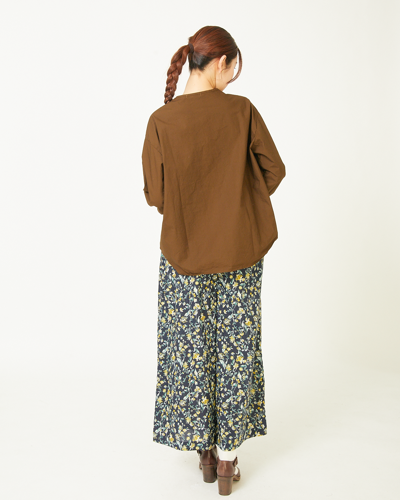 ALLHOURS COTTON RIB WASH OUT BLOUSES AH503-0812