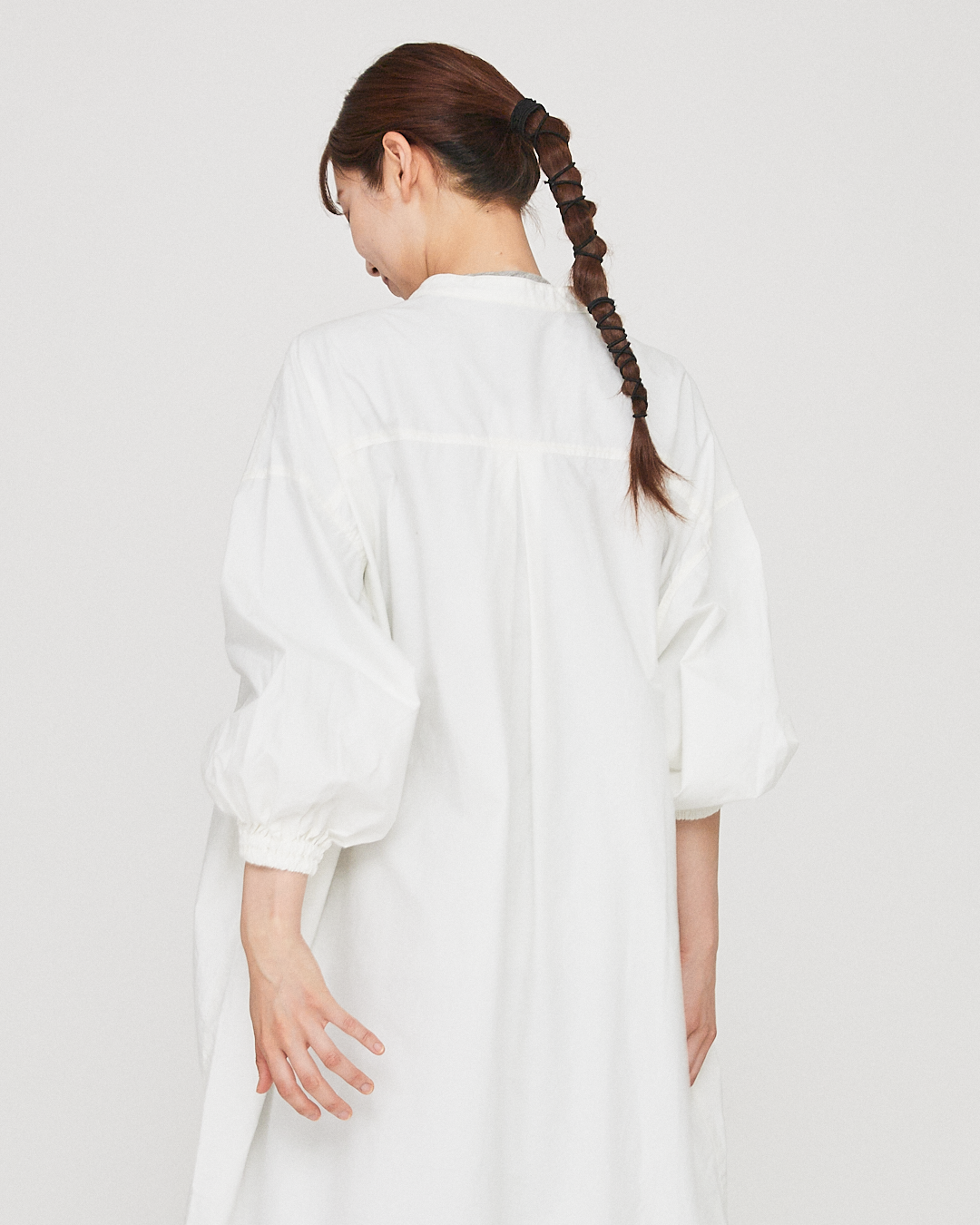 LILOU+LILY 40TYPEWRITER GARMENT DYED WIDE ONE-PIECE DRESS 2405YJ-0902