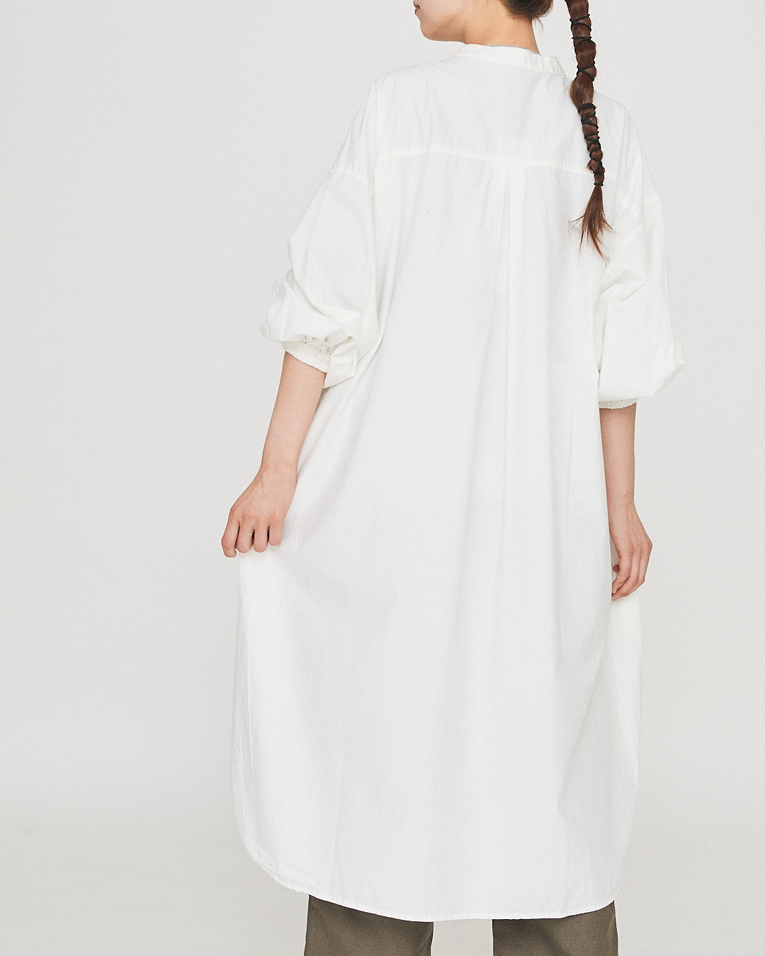 LILOU+LILY 40TYPEWRITER GARMENT DYED WIDE ONE-PIECE DRESS 2405YJ-0902