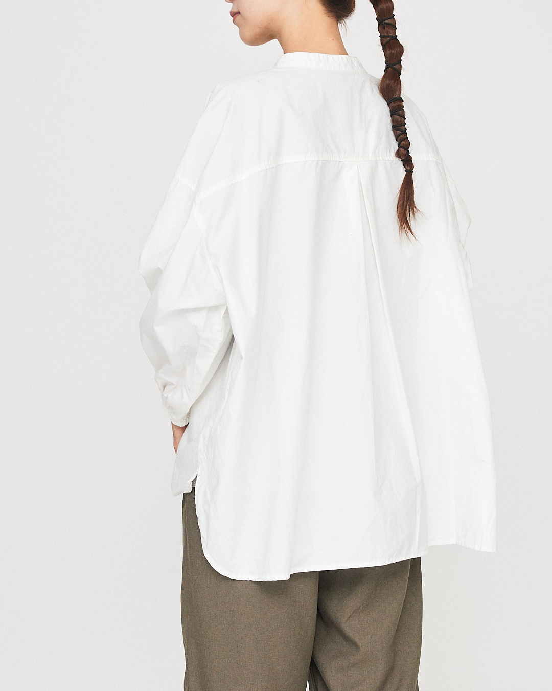 LILOU+LILY 40TYPEWRITER GARMENT DYED TUNIC SHIRTS 2405YJ-0901