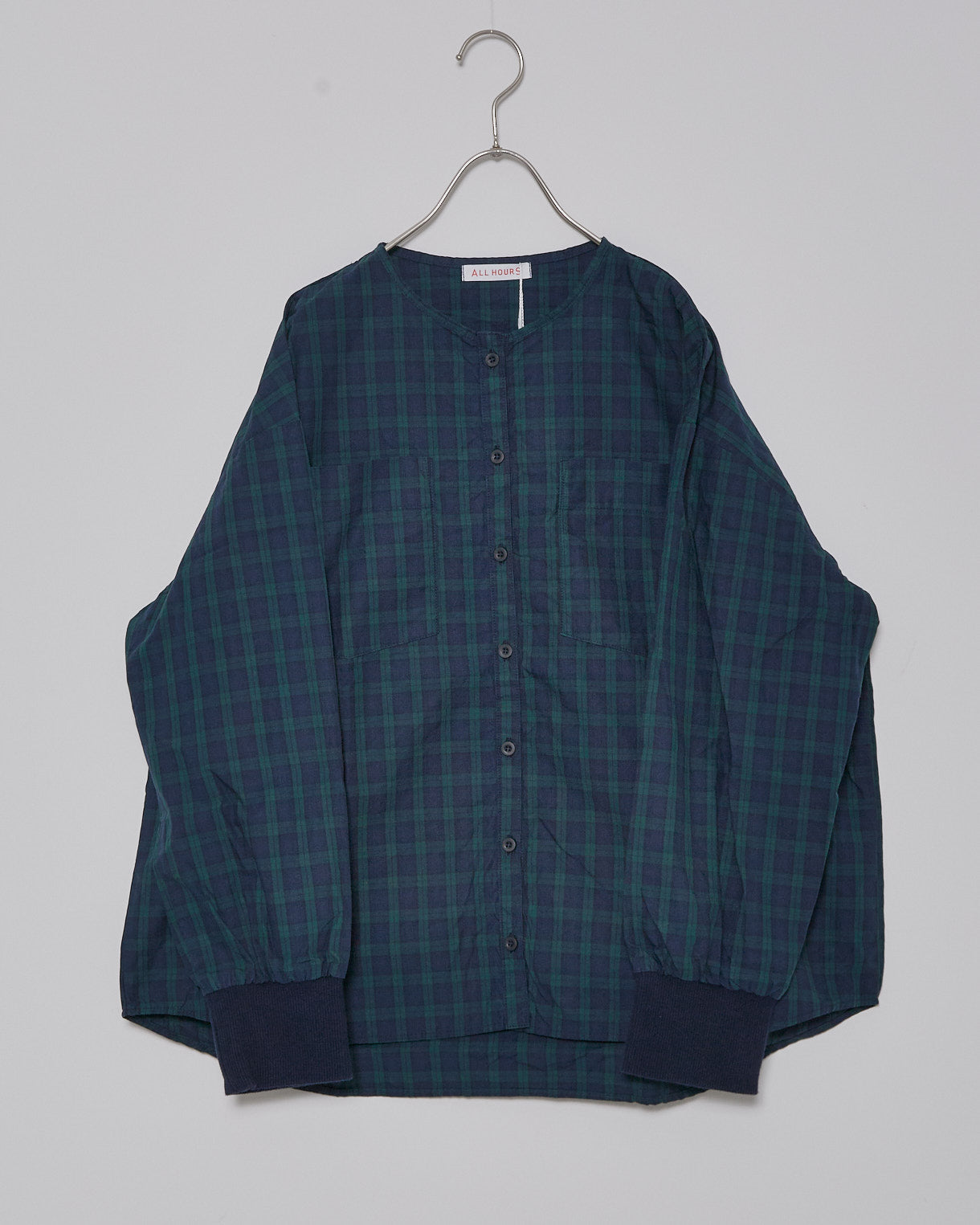 ALLHOURS COTTON RIB WASH OUT BLOUSES AH503-0814