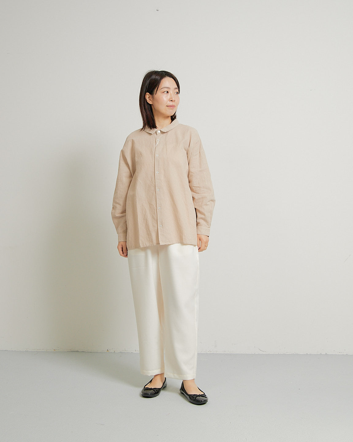 ALL HOURS LINEN GARMENT DYED BLOUSES AH310-0301