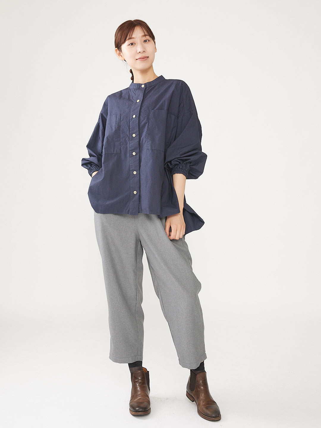 LILOU+LILY  NATURAL STRETCH NARROW PANTS 2405TS-0923