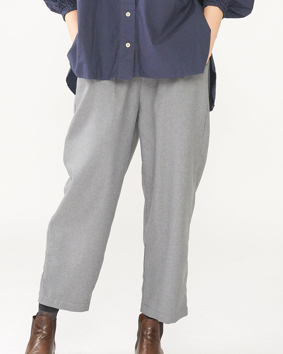 LILOU+LILY  NATURAL STRETCH NARROW PANTS 2405TS-0923