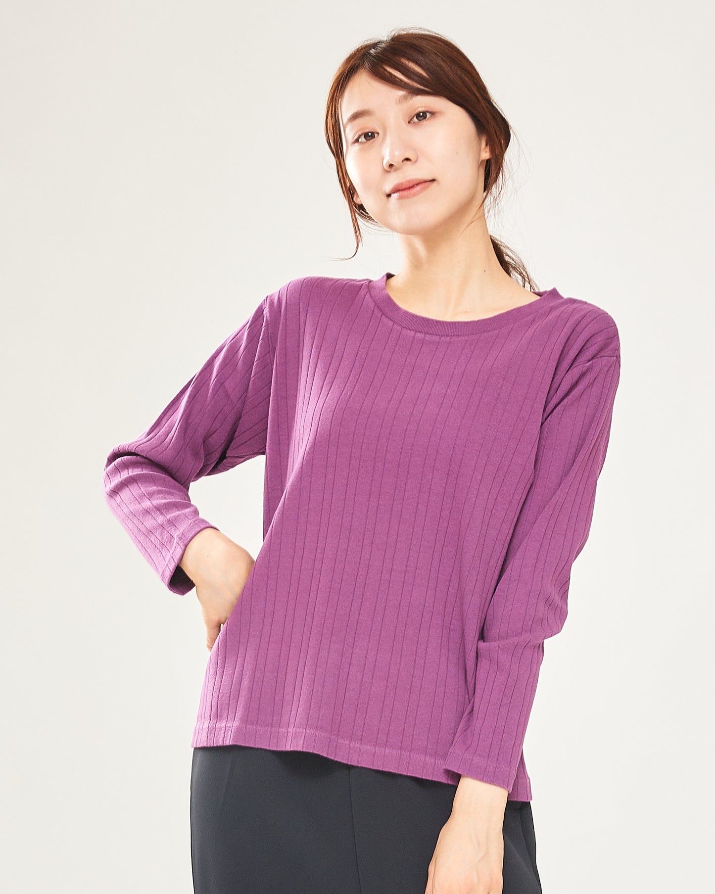 ALL HOUR(オールアワーズ) RANDOM RIB LONG SLEEVE TEE AH403-0727