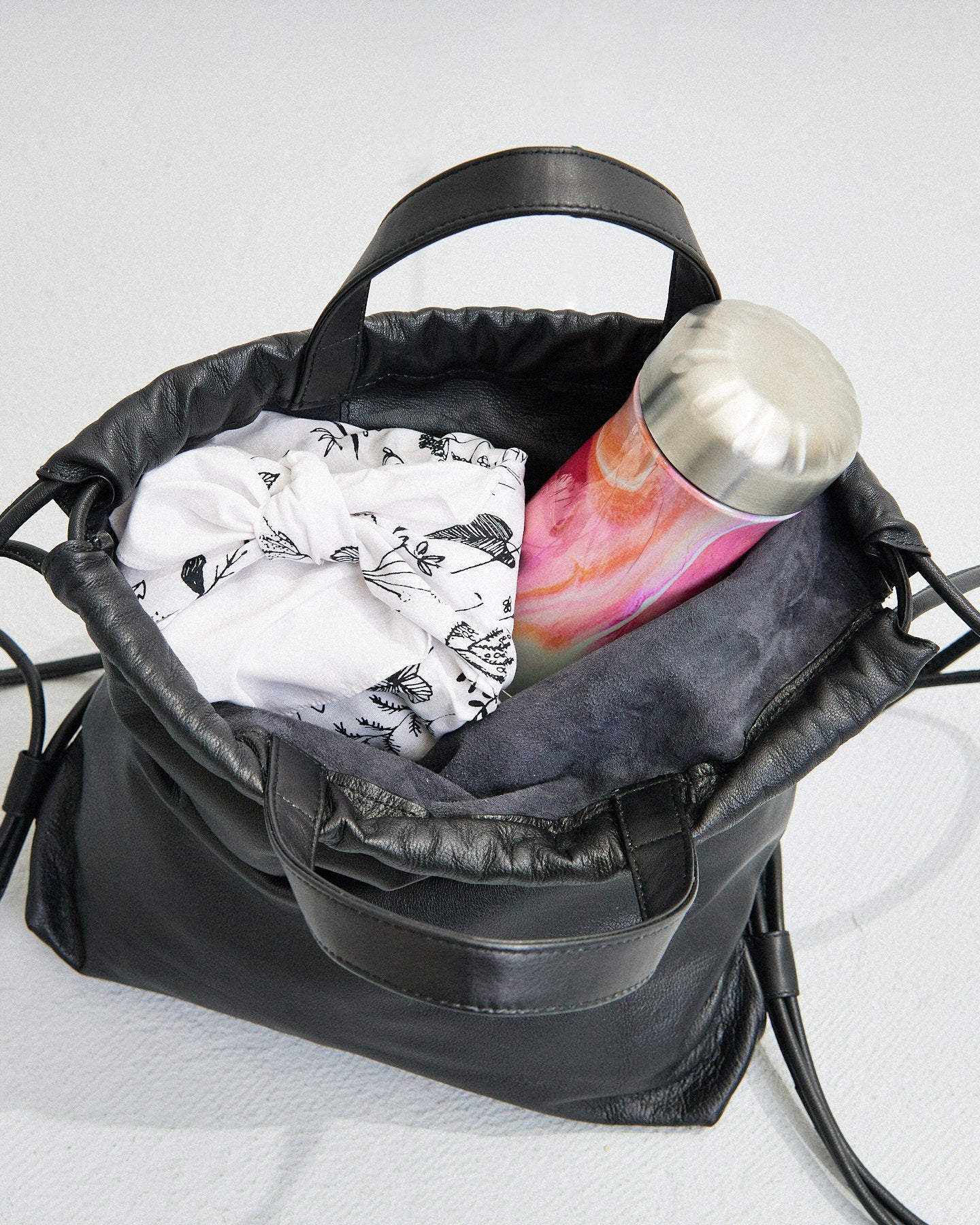 A VIEW FROM HERE KNAPSACK LEATHER BAG G#3