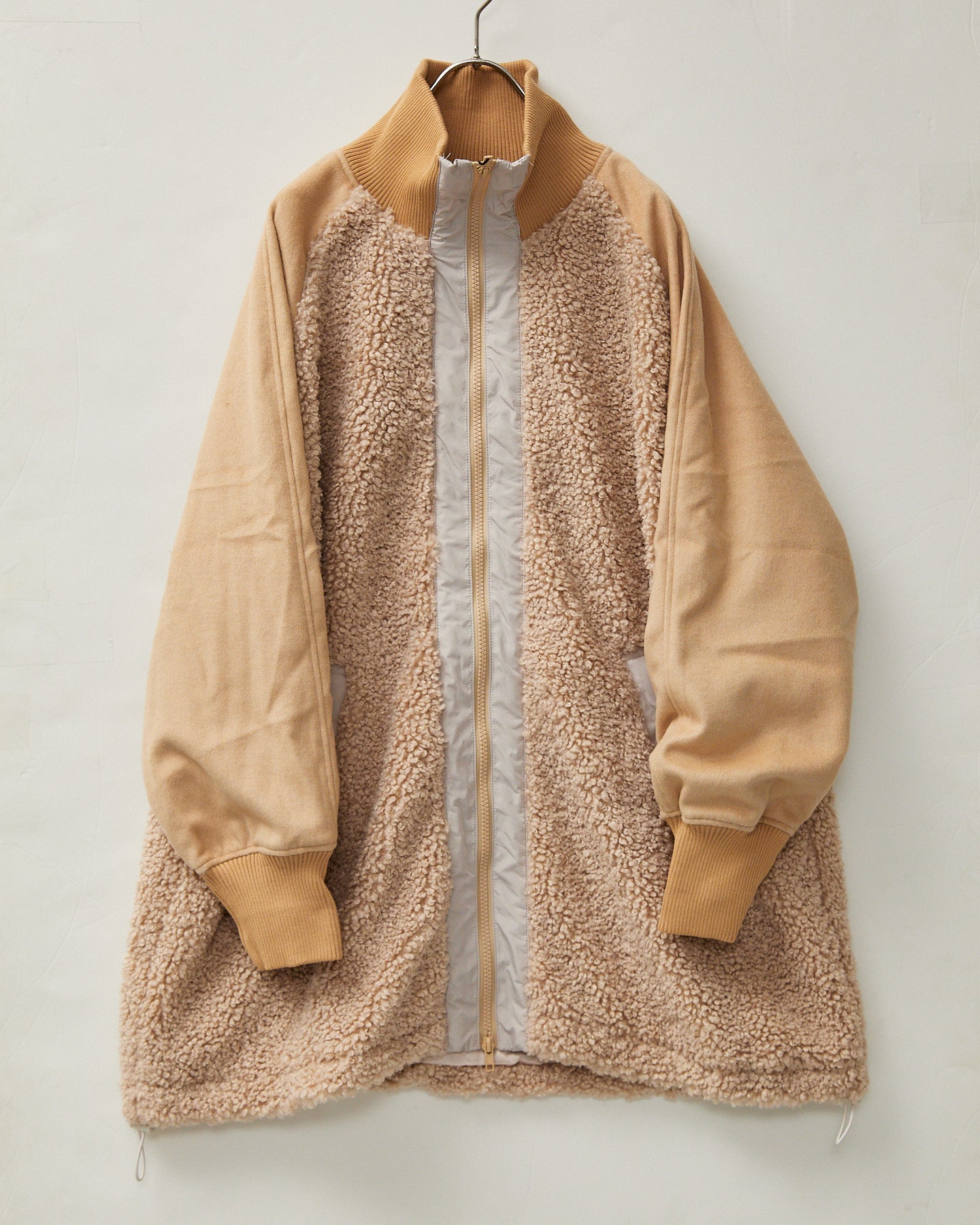 LILOU+LILY BOA/NYLON HALF COAT 2507YJ-1115