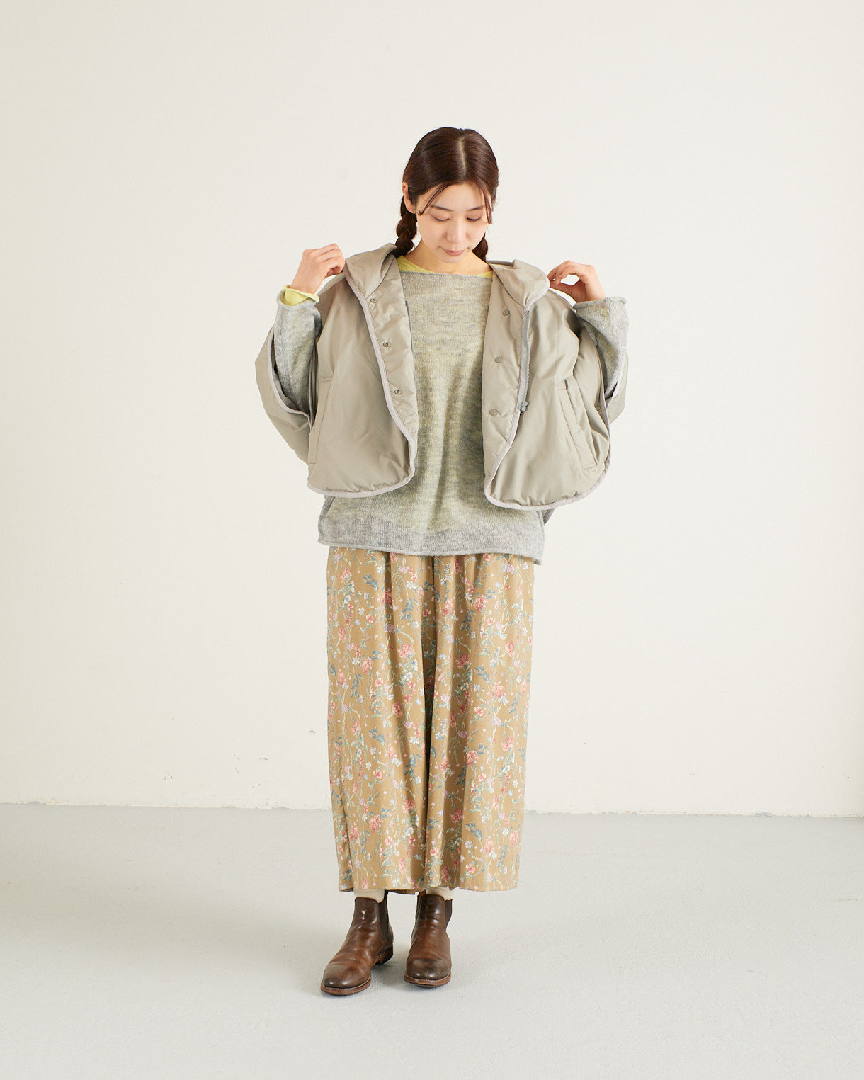 LILOU+LILY DOWN CAPE 2505YO-0924