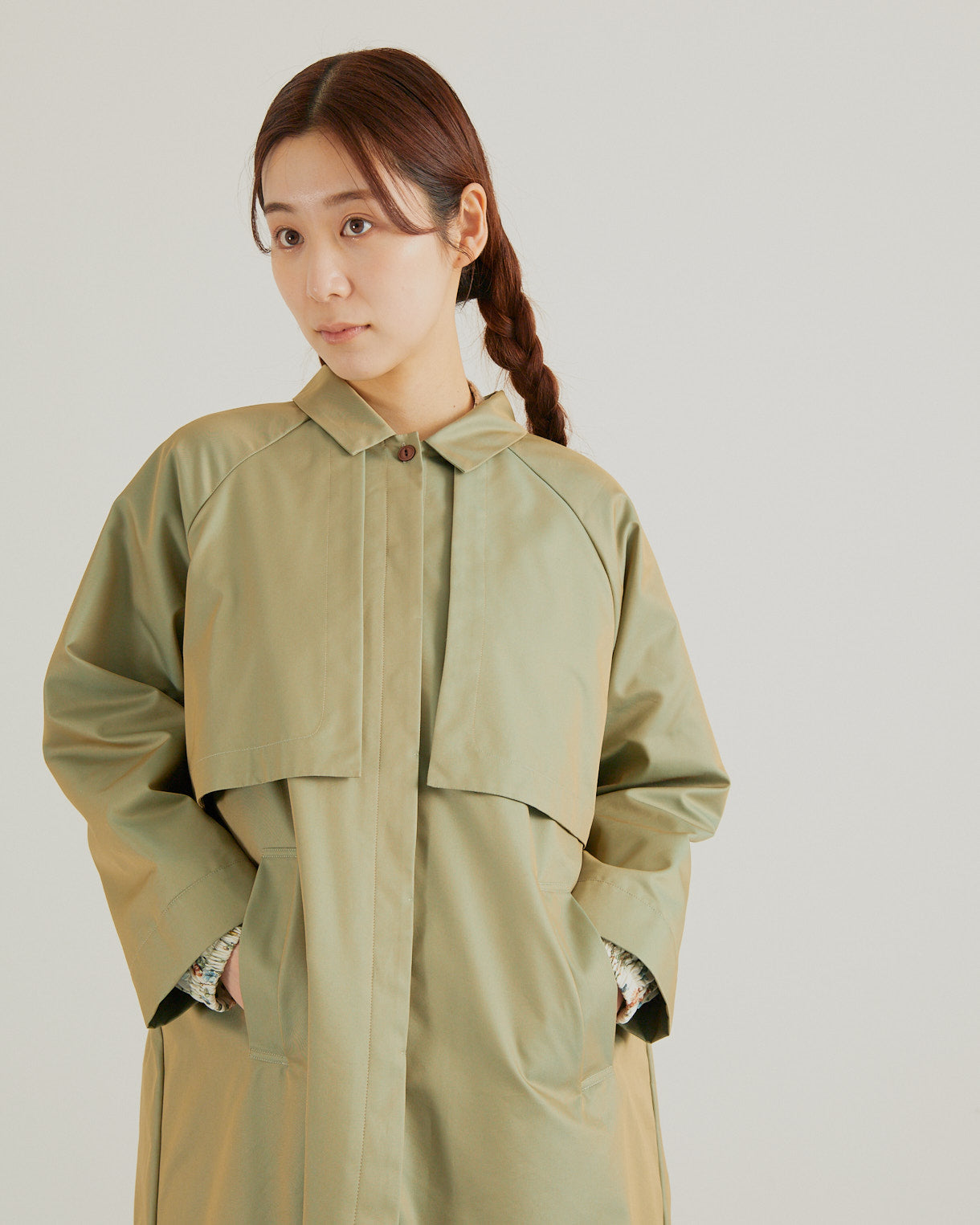 LILOU+LILY IRIDESCENT CABADINE TRENCH COAT 2505YJ-0923
