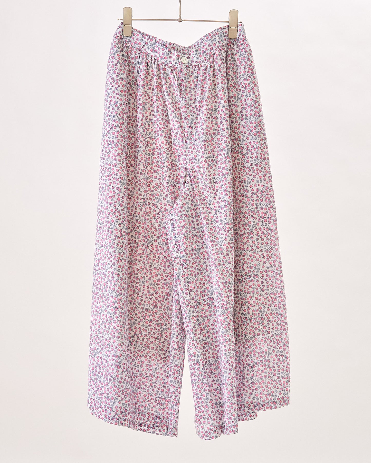 BLOCK PRINT WIDE PANTS 2409SJ-0305 / LILOU&LILY リルアンドリリー