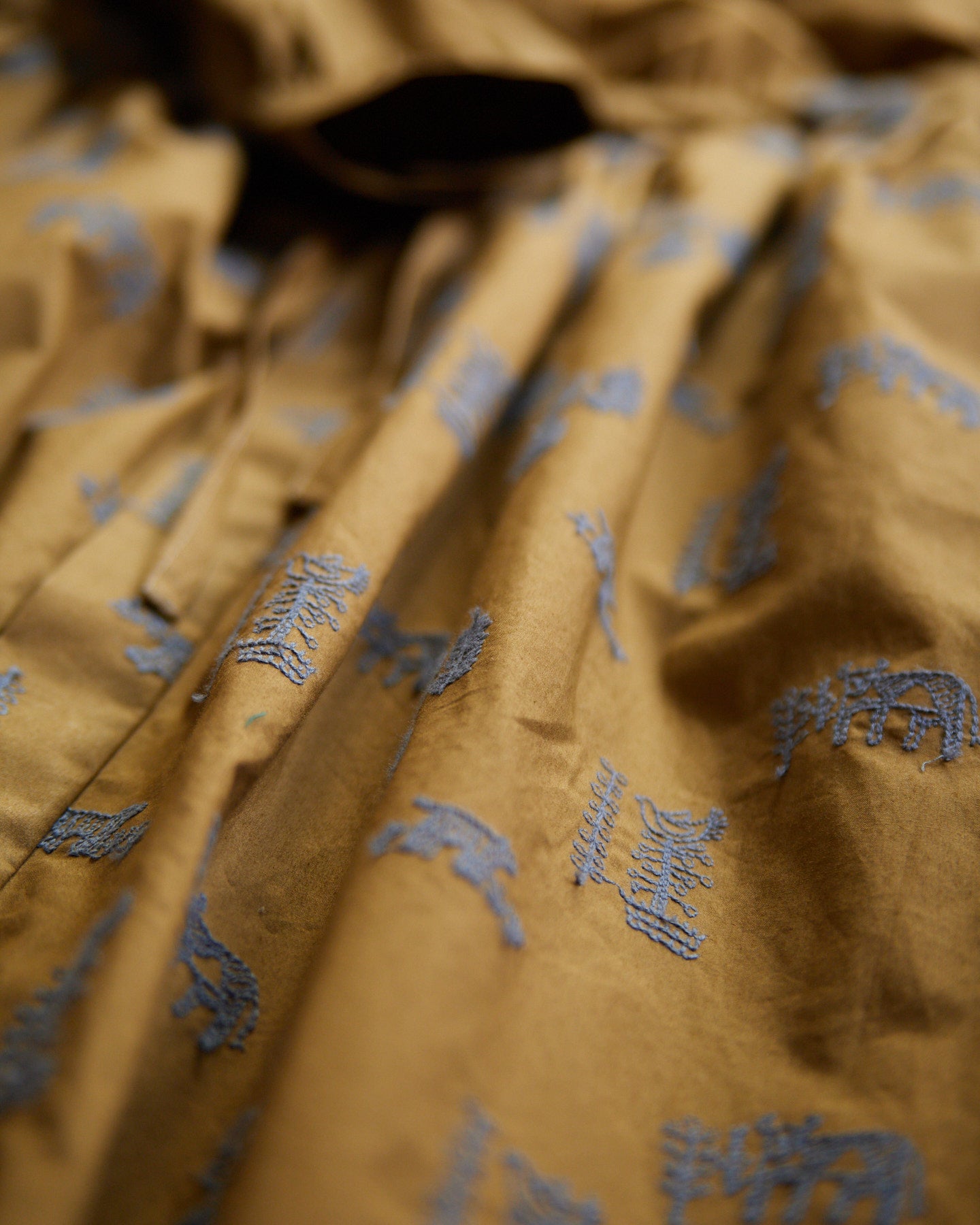 LILOU+LILY 50TYPEWRITER EMBROIDERY ONE-PIECE DRESS 2503FP-0805