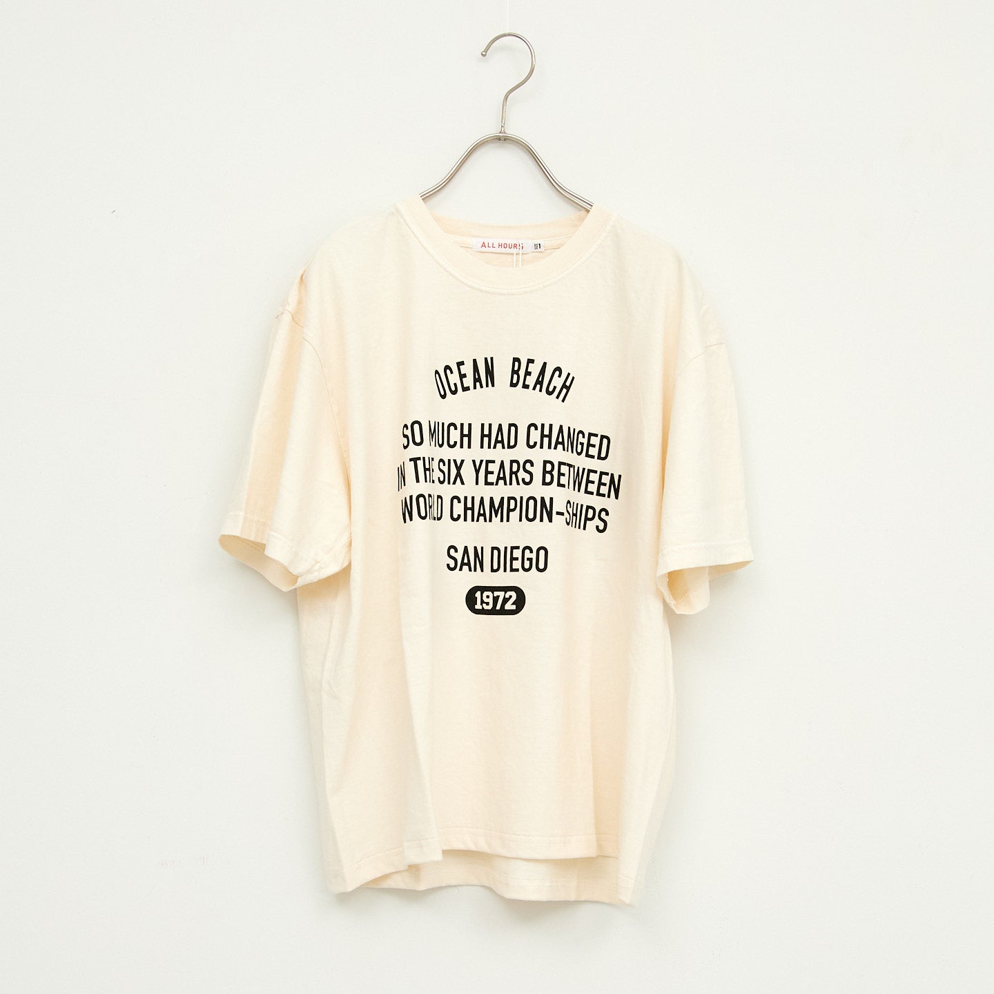ALL HOURS 6.1OZ PIGMENT DYED HALF SLEEVE TEE AH501-0505