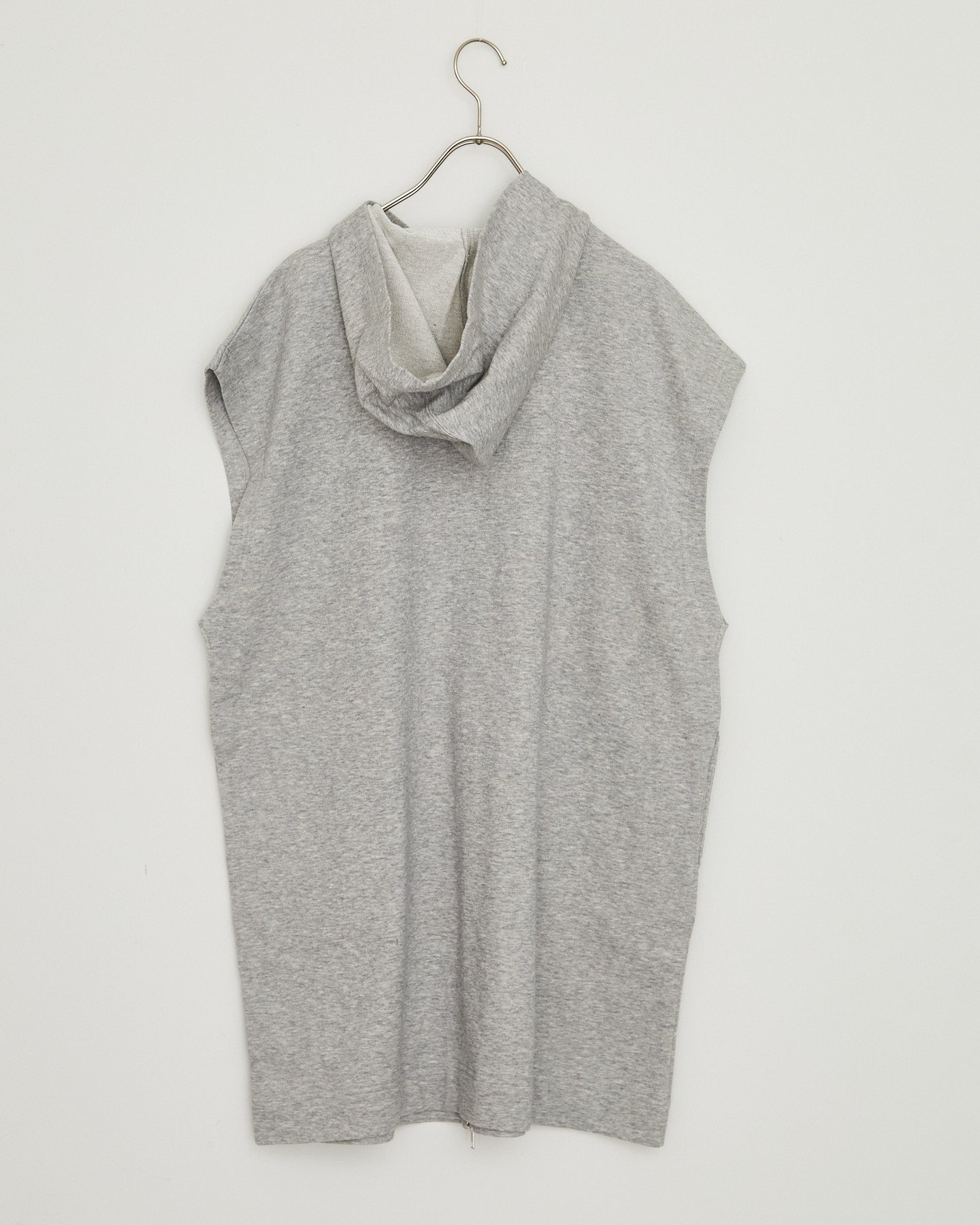 LILOU+LILY 40/20 MINI SWEAT HOODED LONG VEST 2501TS-0522