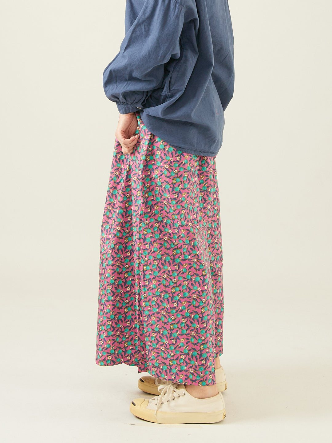 LILOU+LILY LIBERTY FABRICS WIDE PANTS 2407YJ-1212