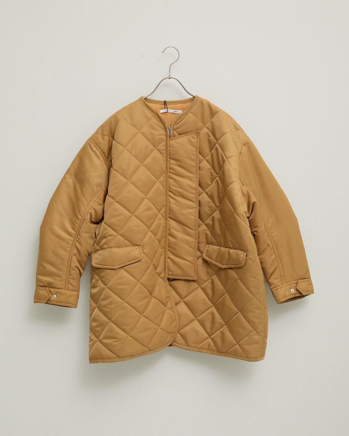 LILOU+LILY DIAMOND QUILT COAT 2405YJ-1030