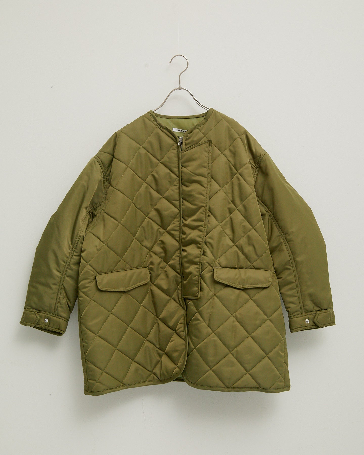 LILOU+LILY DIAMOND QUILT COAT 2405YJ-1030