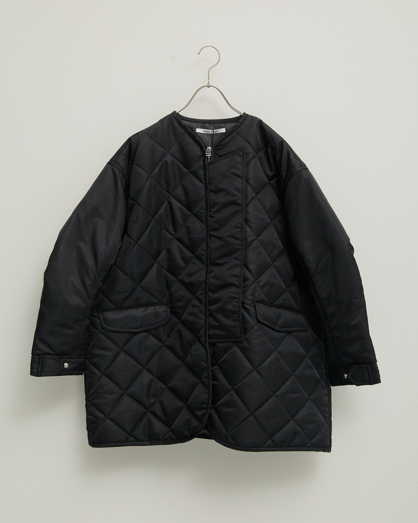 LILOU+LILY DIAMOND QUILT COAT 2405YJ-1030