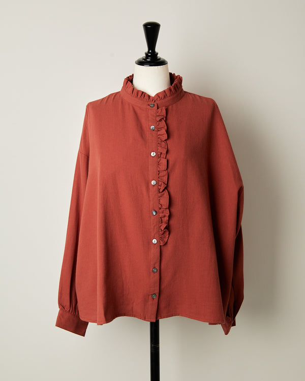 FLANNEL FRILL SHIRTS 260901 / HIBINE
