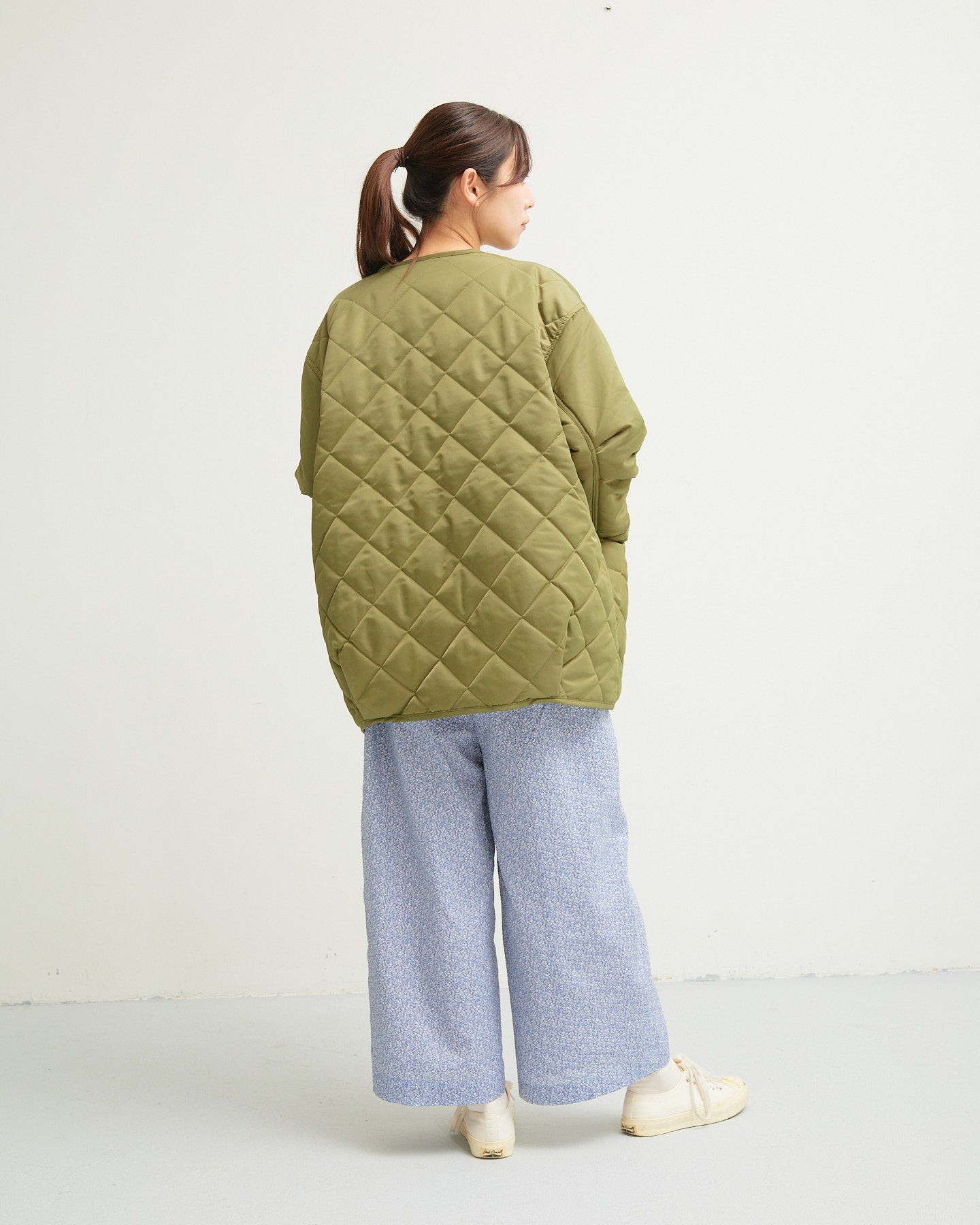 LILOU+LILY DIAMOND QUILT COAT 2405YJ-1030