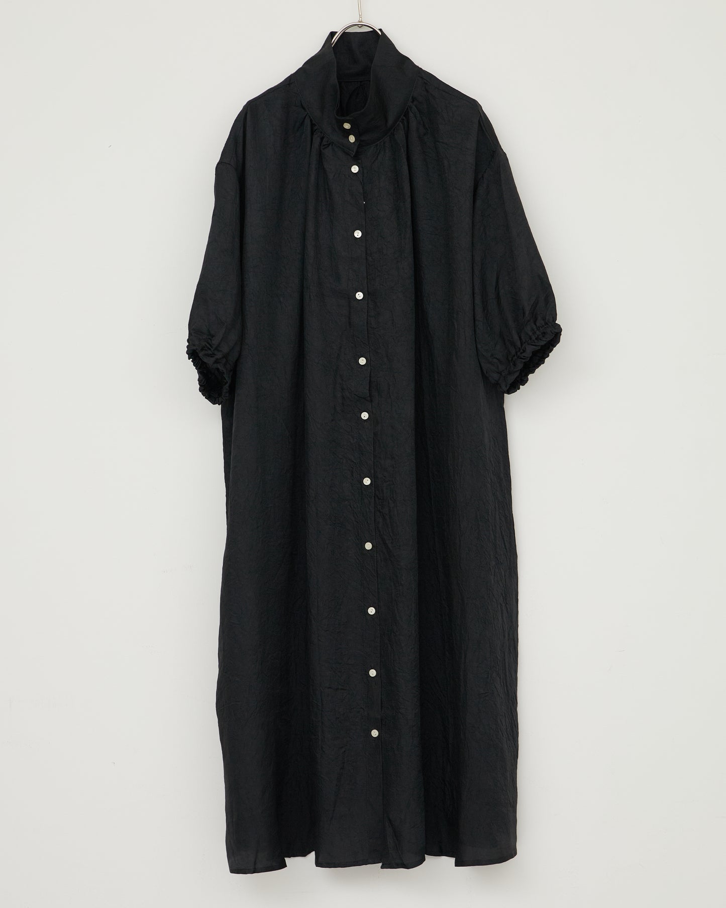 LILOU+LILY ACETATE FRENCH TWILL VINTAGE FINISH MOCK ONE-PIECE DRESS 2501FP-0506