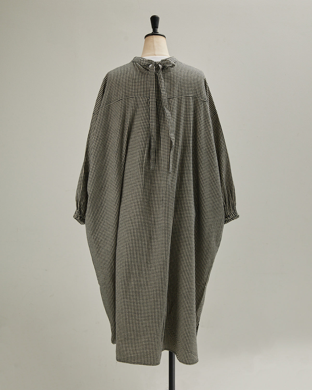 CHECK&STRIPE BACK RIBBON OP 2601008 / HIBINE