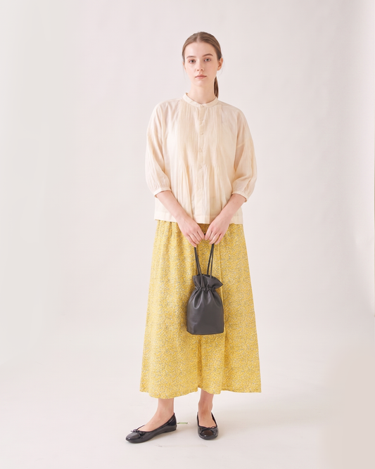 BLOCK PRINT WIDE PANTS 2409SJ-0305 / LILOU&LILY ﾘﾙｱﾝﾄﾞﾘﾘｰ