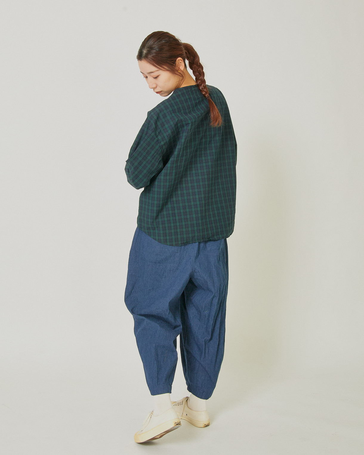 ALLHOURS COTTON RIB WASH OUT BLOUSES AH503-0814