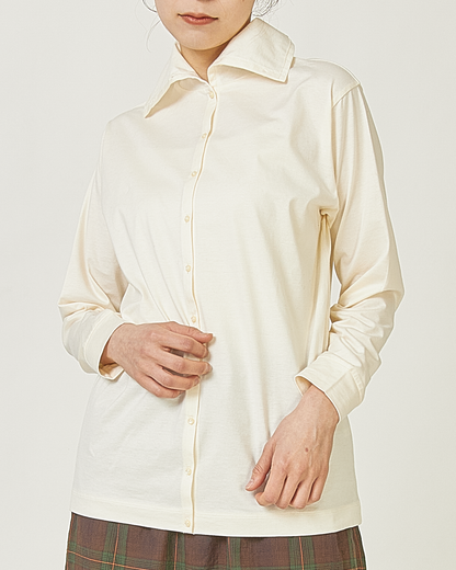 LILOU+LILY 60/2 SUPIMA COTTON TURTLE NECK CARDIGAN 2503FP-0710