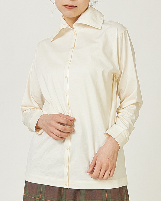 LILOU+LILY 60/2 SUPIMA COTTON TURTLE NECK CARDIGAN 2503FP-0710