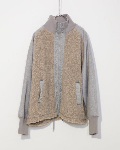 LILOU+LILY BOA FLEECE*WOOL JACKET 2407YJ-1007