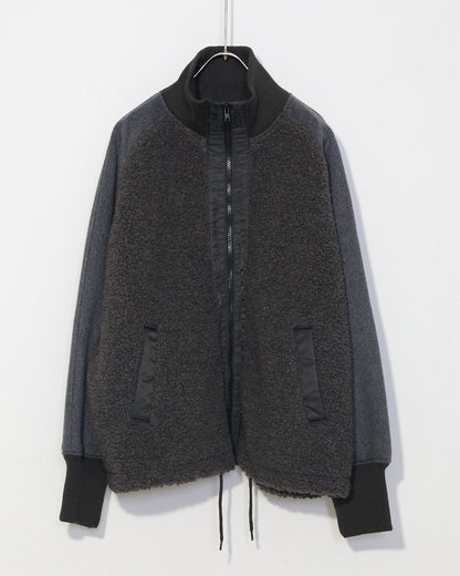 LILOU+LILY BOA FLEECE*WOOL JACKET 2407YJ-1007