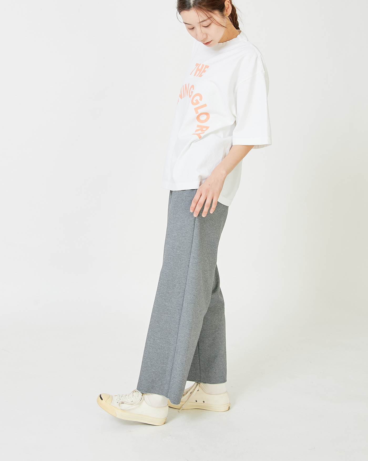 LILOU+LILY STRETCH PONCH TUCK PANTS 2503FP-0822