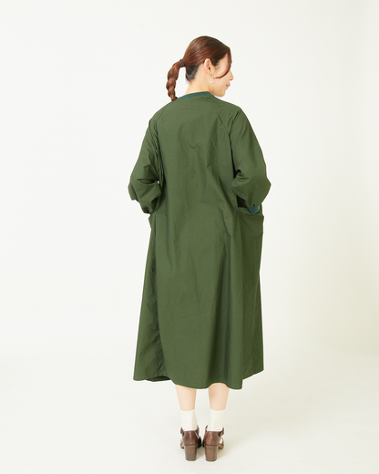 ALLHOURS COTTON RIB WASH OUT ONE-PIECE DRESS AH503-0813