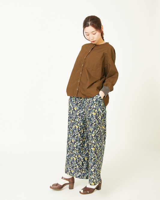 ALLHOURS COTTON RIB WASH OUT BLOUSES AH503-0812
