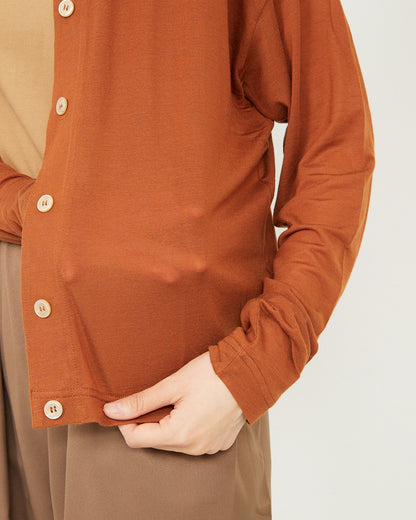 LILOU+LILY CASHMERE SILK JERSEY CARDIGAN 2503FP-0813