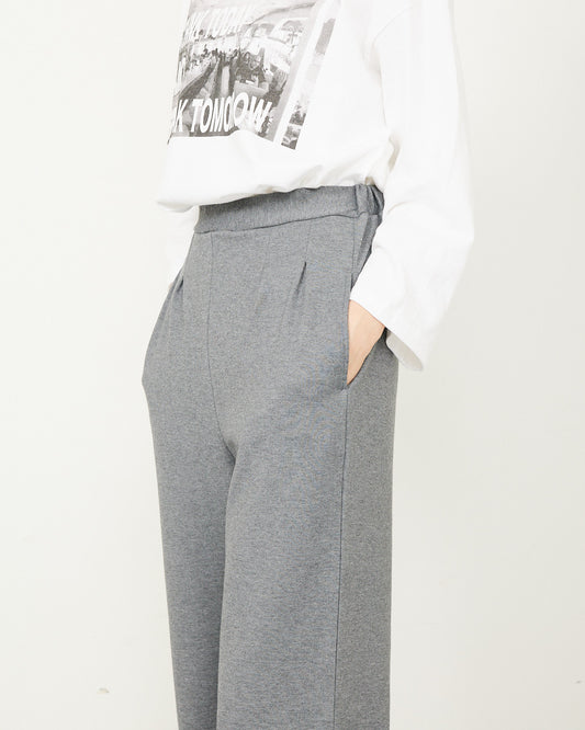 LILOU+LILY STRETCH PONCH TUCK PANTS 2503FP-0822