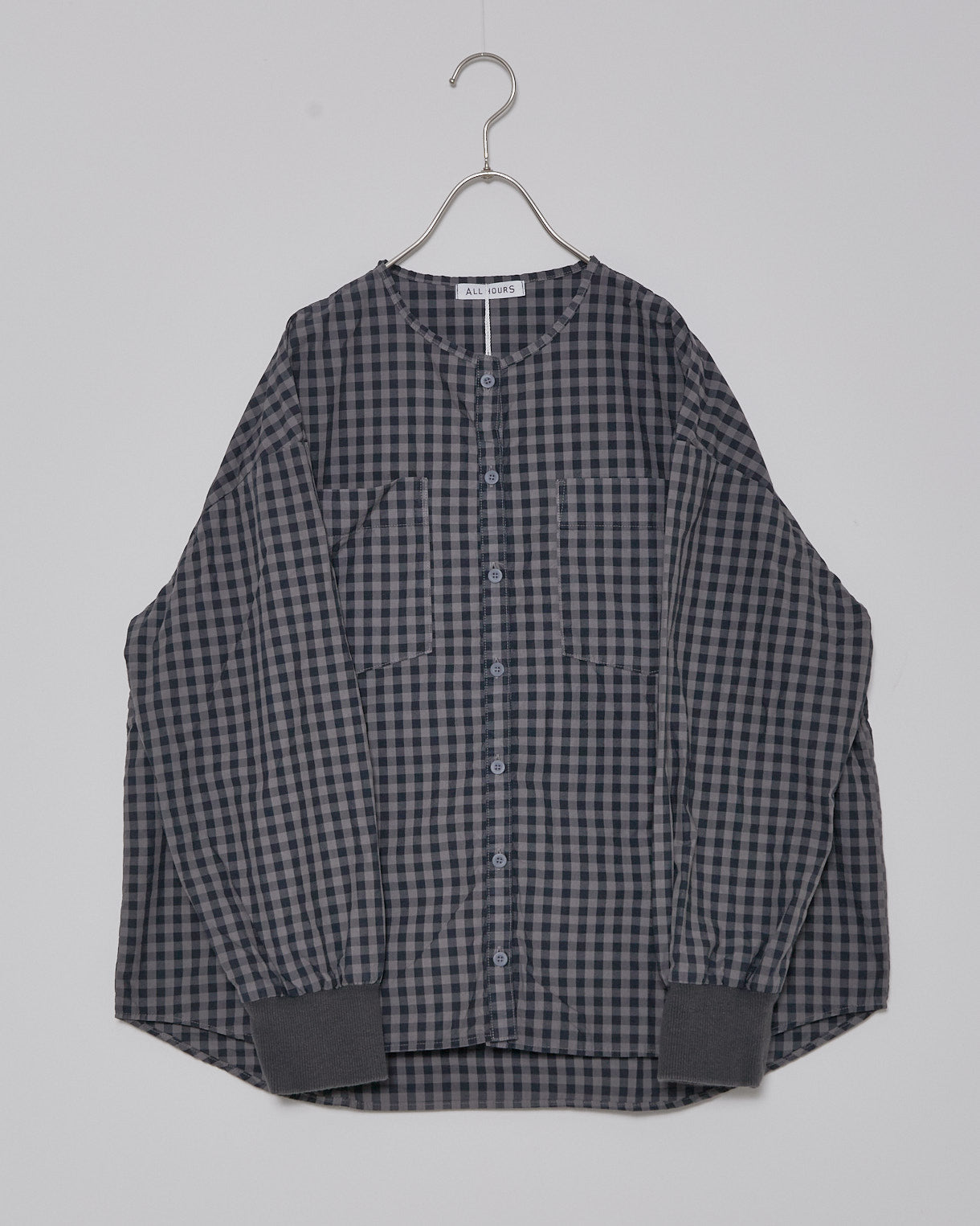 ALLHOURS COTTON RIB WASH OUT BLOUSES AH503-0814