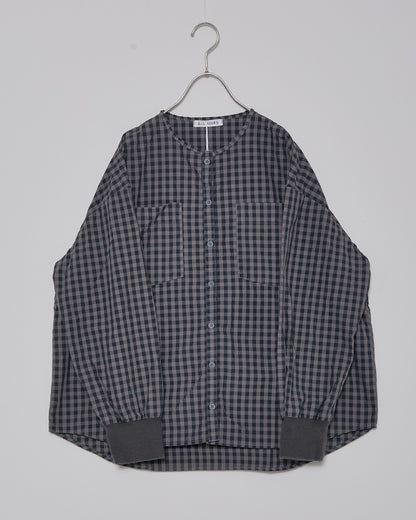ALLHOURS COTTON RIB WASH OUT BLOUSES AH503-0814