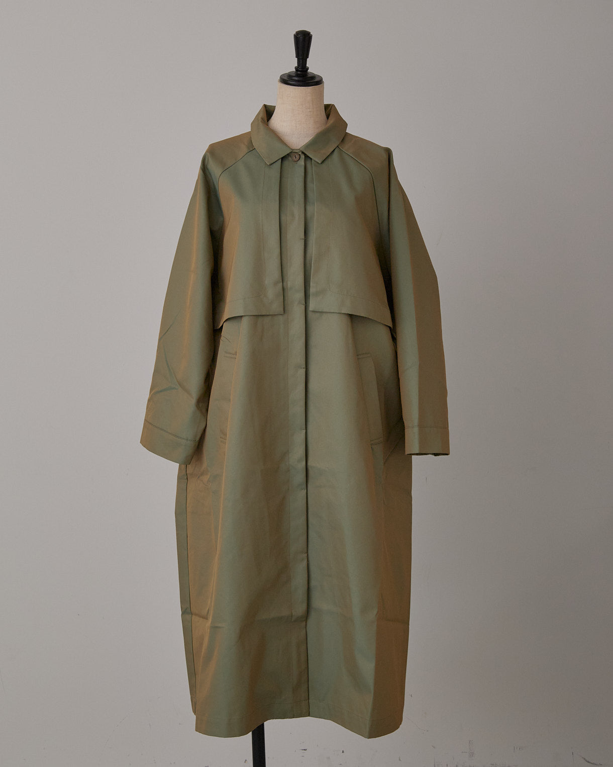 LILOU+LILY IRIDESCENT CABADINE TRENCH COAT 2505YJ-0923