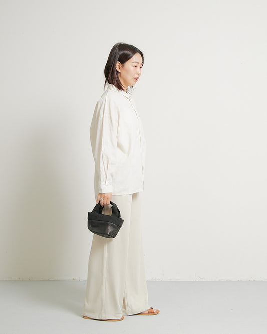 ALL HOURS LINEN GARMENT DYED BLOUSES AH310-0301