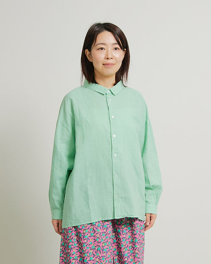 ALL HOURS LINEN GARMENT DYED BLOUSES AH310-0301