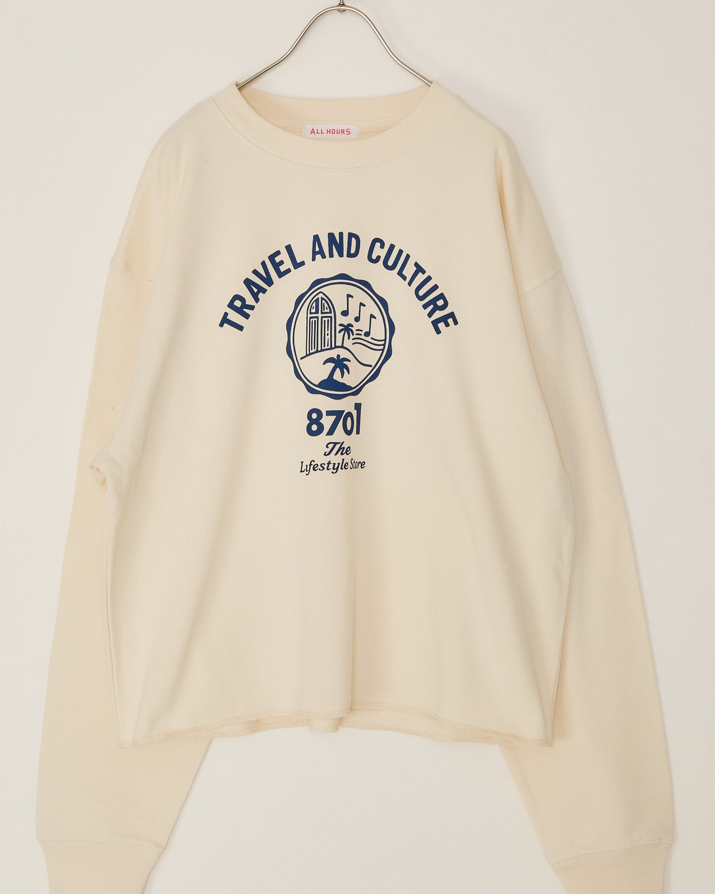 8.8オンス スウェット-TRAVEL&CULTURE- AH510-0105 /ALLHOURS ｵｰﾙｱﾜｰｽﾞ