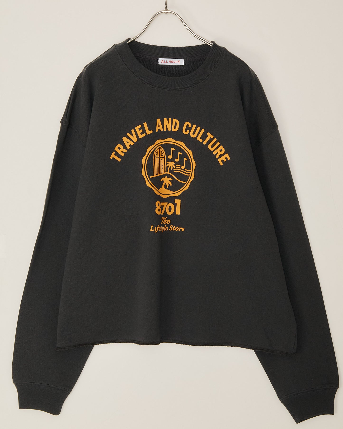 8.8オンス スウェット-TRAVEL&CULTURE- AH510-0105 /ALLHOURS ｵｰﾙｱﾜｰｽﾞ