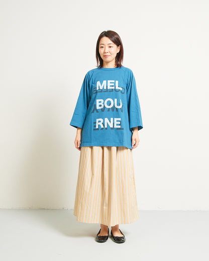 RAGLAN SLEEVE GARMENT DYED “MEL BOU RNE” AH405-0904