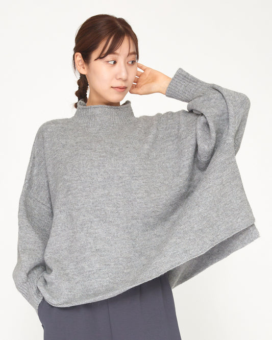 LILOU+LILY ALPACA KNIT WIDE PULLOVER 2405YO-1026