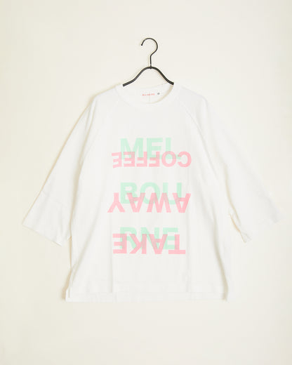RAGLAN SLEEVE GARMENT DYED “MEL BOU RNE” AH405-0904